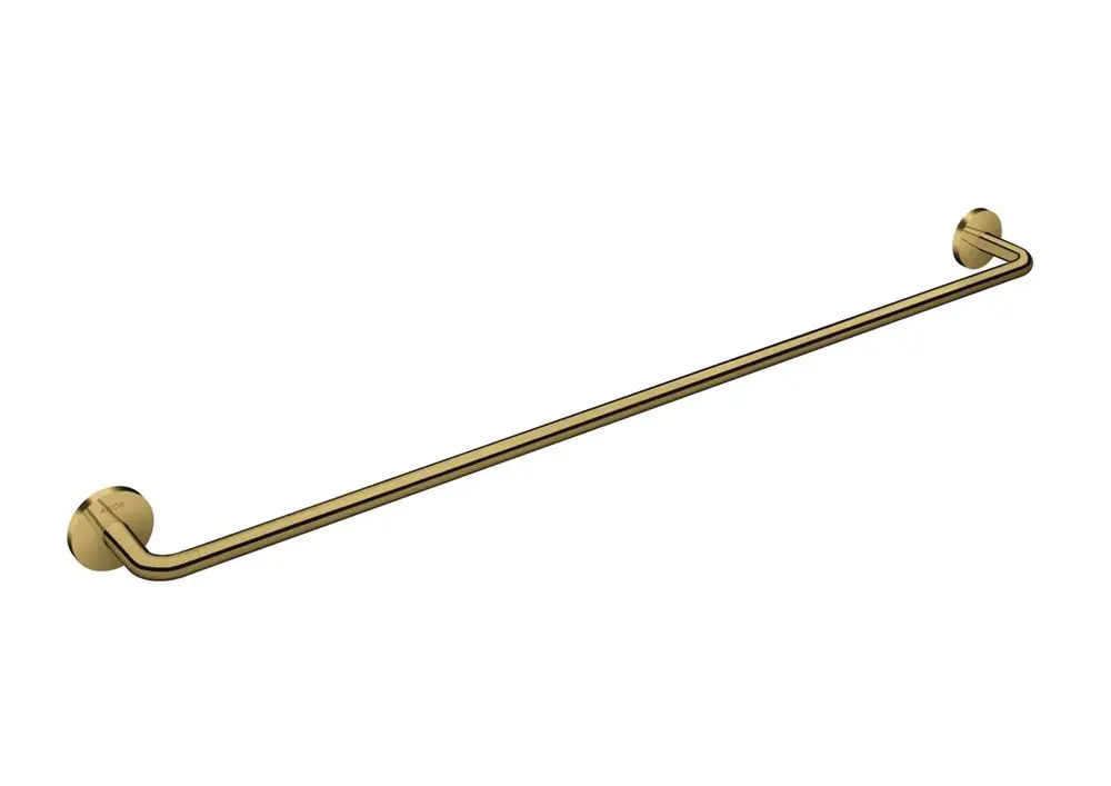 AXOR Handtuchhalter in Gold-Optik mit schlichten, runden Halterungen an beiden Enden, geeignet für die Anbringung in Badezimmern.